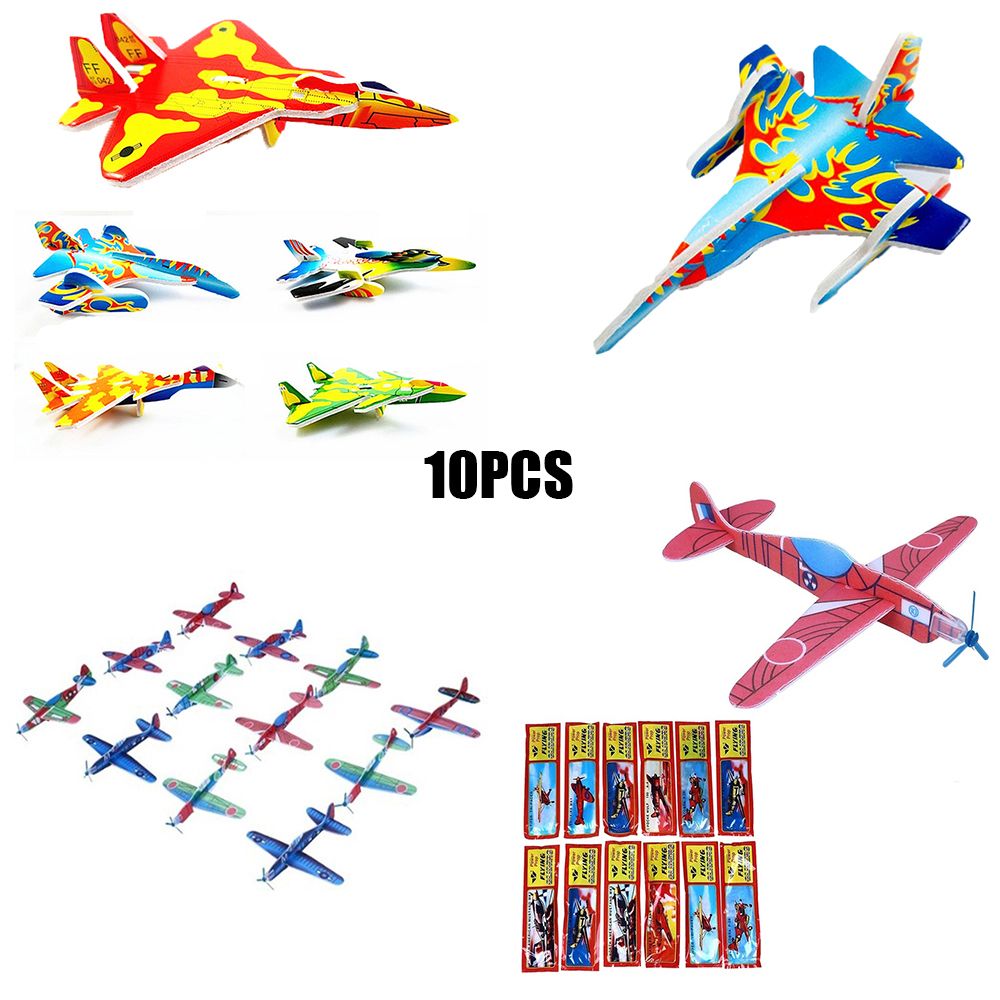 10pcs Color Randomly 3D Assemb - Model Airplane Plastic review and price