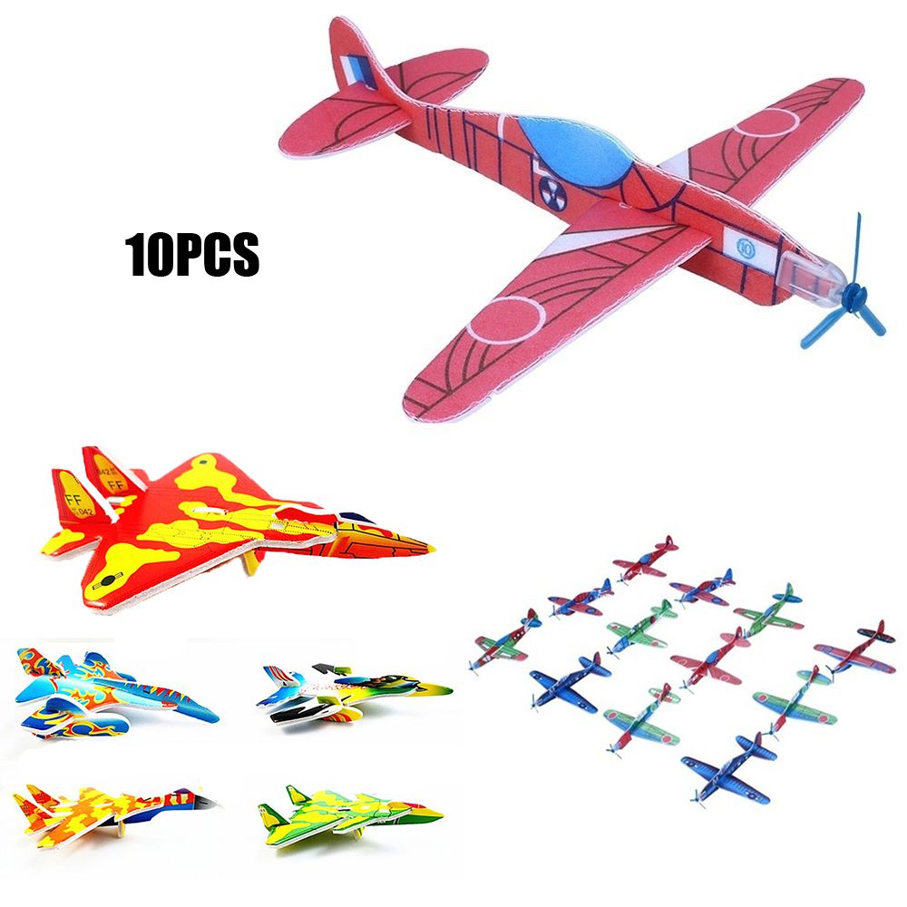 10pcs Color Randomly 3D Assemb - Model Airplane Plastic review and price